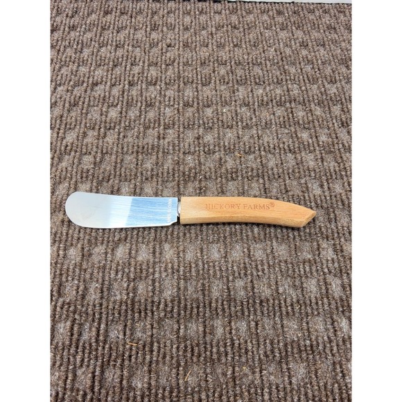 Hickory Farms Other - Hickory Farms Cheese Spreader Stainless Steel Blade Wood Handle 5.5 Inch